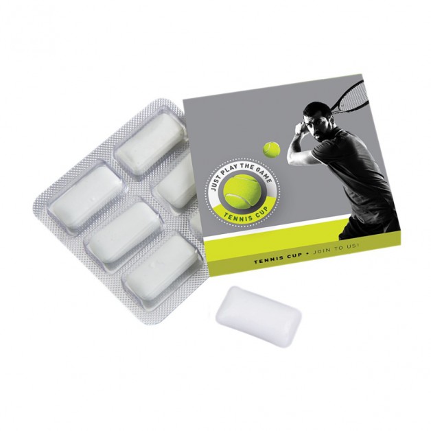Becukrė kramtoma guma - 6 gabaliukai, lizdinėje pakuotėje
