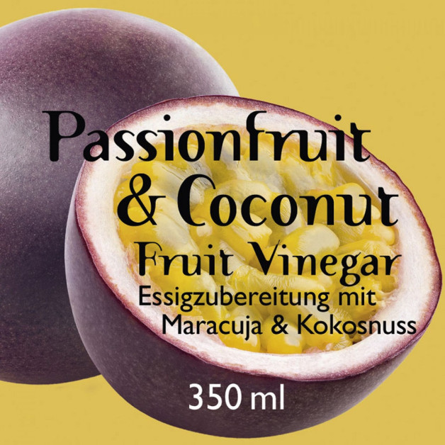 Egzotiškas vaisių actas Passionfruit & Coconut Fruit Vinegar