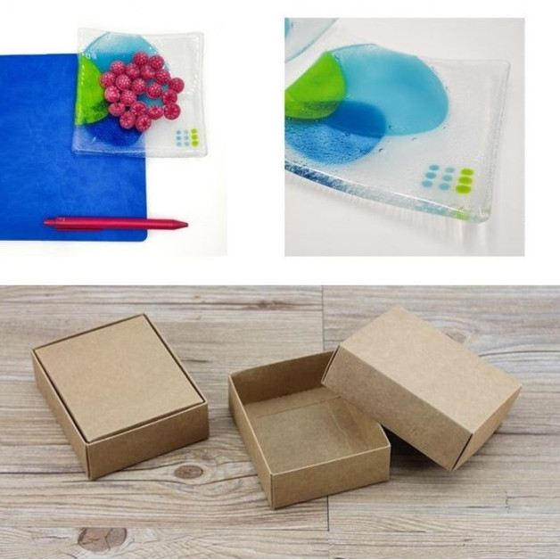 Idėjų dėžutė su rankų darbo stiklo gaminiais Skaidrumas