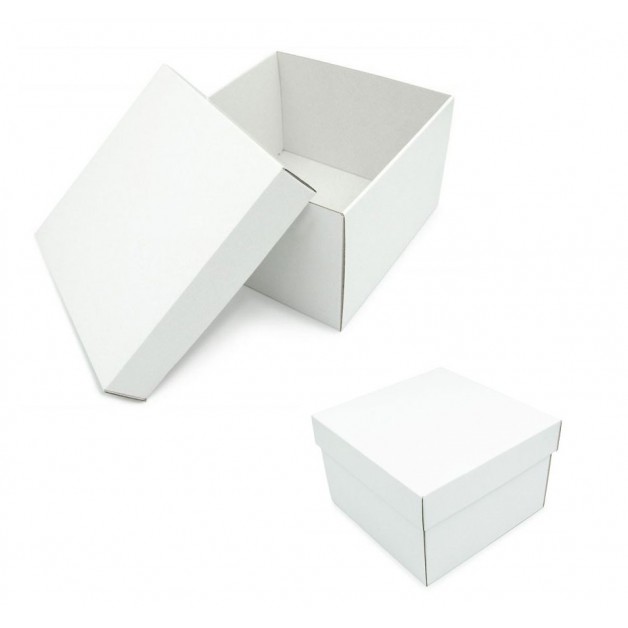 Balta dovanų dėžutė, įvairūs dydžiai