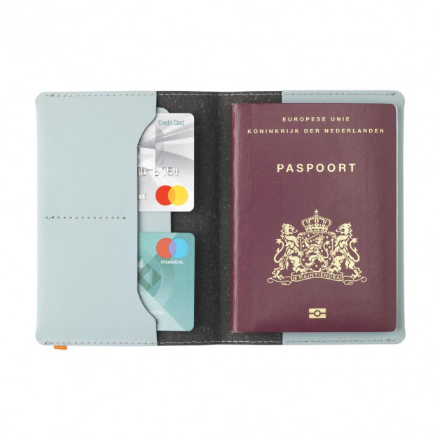 Paso dėklas iš perdirbtos odos Leather Passport Holder