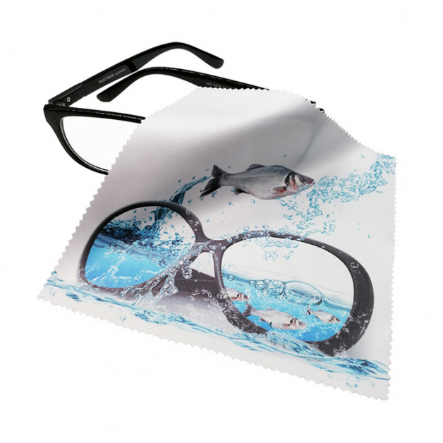 Premium Plius akinių servetėlė su spauda iš abiejų pusių