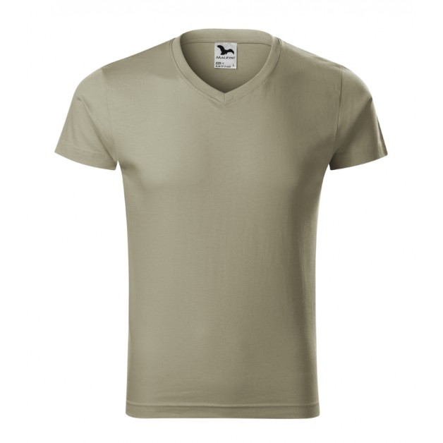 Slim Fit V-neck vyriški marškinėliai