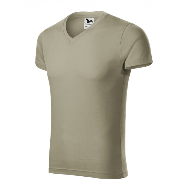 Slim Fit V-neck vyriški marškinėliai