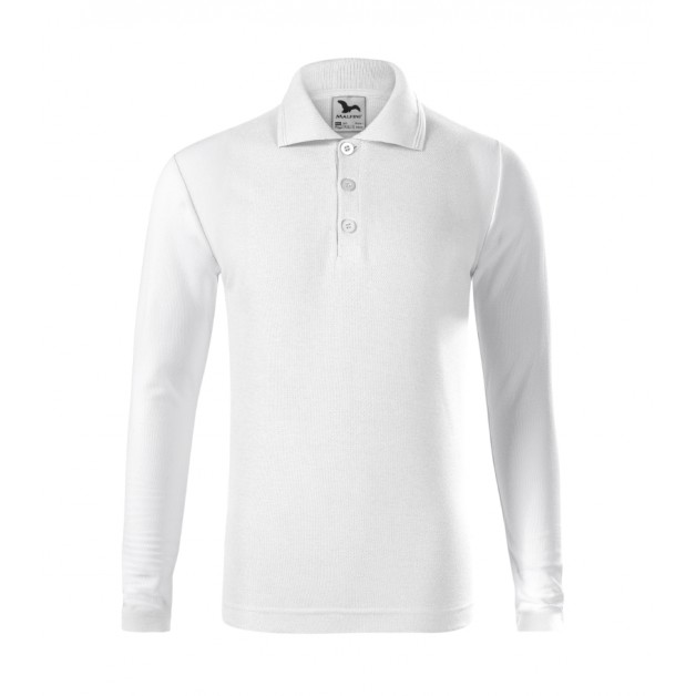 Pique Polo vaikiški polo marškinėliai ilgomis rankovėmis, 200 g/m²