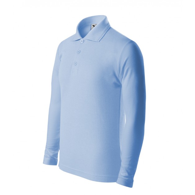 Pique Polo vaikiški polo marškinėliai ilgomis rankovėmis, 200 g/m²