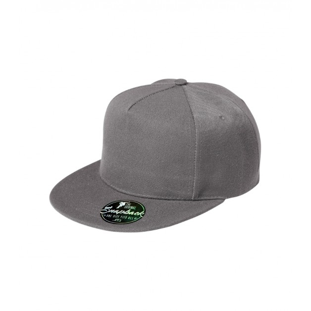 Rap 5 panelių kepurėlė su snapeliu, 340 g/m²