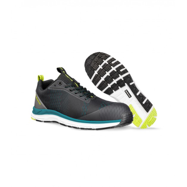 AER55 IMPULSE BLACK BLUE LOW saugos batai žemu aulu, universalūs