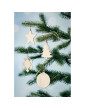 BALY kalėdinė, medinė dekoracija, kalėdinio burbulo formos