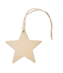 ESTY kalėdinė, medinė dekoracija, žvaigždės formos