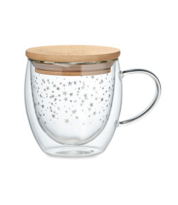 SION dvisienis borosilikatinis puodelis su žvaigždėmis
