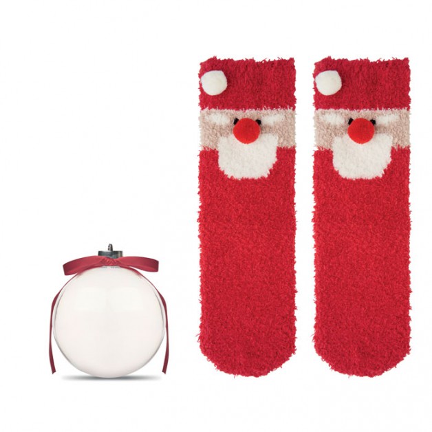 SNUG Santa kojinės eglutės žaisliuko formos pakuotėje SNUG Santa kojinės eglutės žaisliuko formos pakuotėje