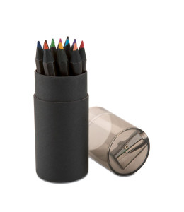 BLOCKY juodų spalvotų pieštukų rinkinys