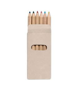 ABIGAIL 6 spalvotų pieštukų rinkinys