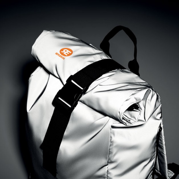 BRIGHT ROLLPACK Reflective Rolltop šviesą atspindinti kuprinė su užsukamu užsegimu viršuje