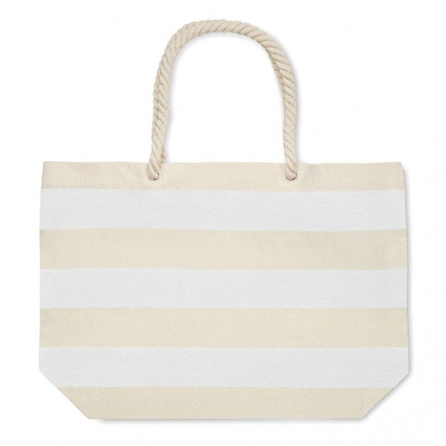 HEAVEN STRIPE medvilninis paplūdimio krepšys, 220 gr/m²