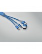 BLUE 4 in 1 raktų pakabukas - adapteris  su skirtingomis jungtimis