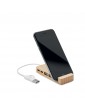 HUBSTAND bambukinis šakotuvas su telefono stovu, 4 USB įvadų