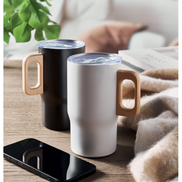 TUMBOO dvisienis nerūdijančio plieno kelioninis puodelis, 350ml
