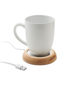 MUGLET bambukinis puodelio šildytuvas su USB