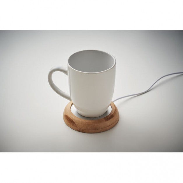 MUGLET bambukinis puodelio šildytuvas su USB
