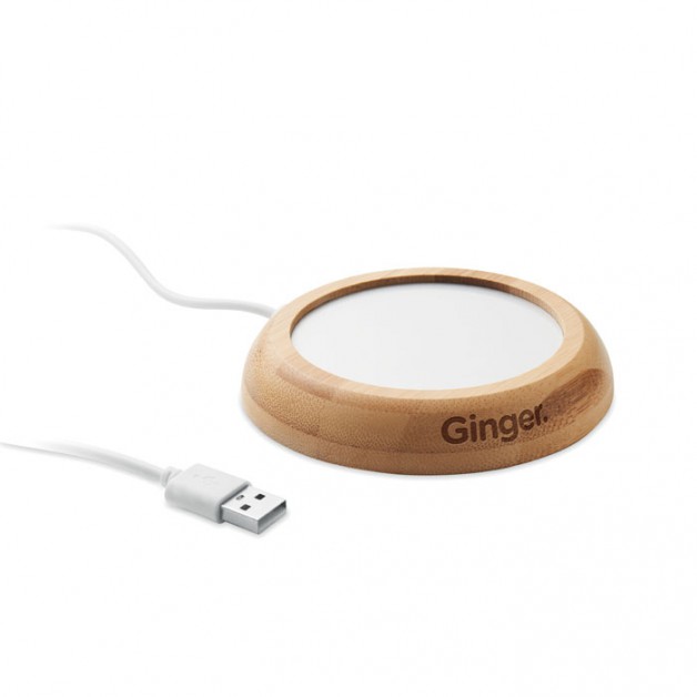 MUGLET bambukinis puodelio šildytuvas su USB