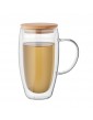 EXISTING NAME dvisienis stiklinis puodelis, 450 ml
