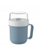 CUP ON GO PP puodelis su papildomu skyriumi, 450 ml