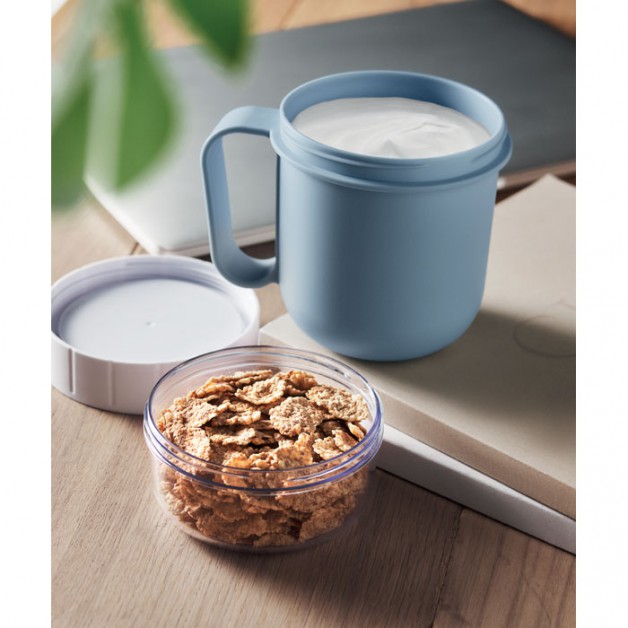 CUP ON GO PP puodelis su papildomu skyriumi, 450 ml