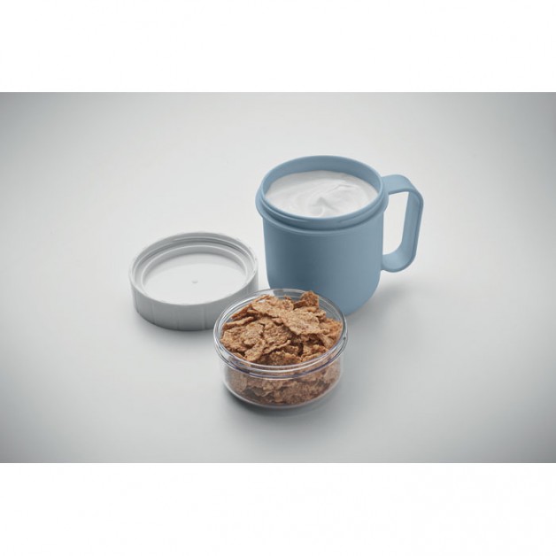 CUP ON GO PP puodelis su papildomu skyriumi, 450 ml