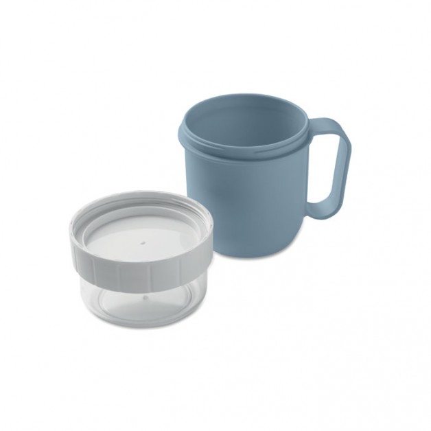 CUP ON GO PP puodelis su papildomu skyriumi, 450 ml