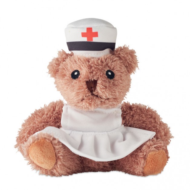 NURSE pliušinis meškiukas "Seselė"
