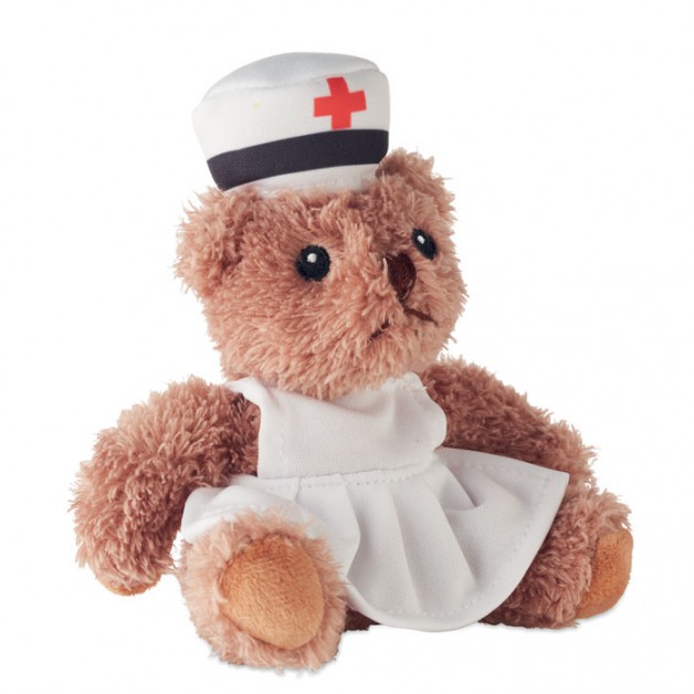 NURSE pliušinis meškiukas "Seselė"