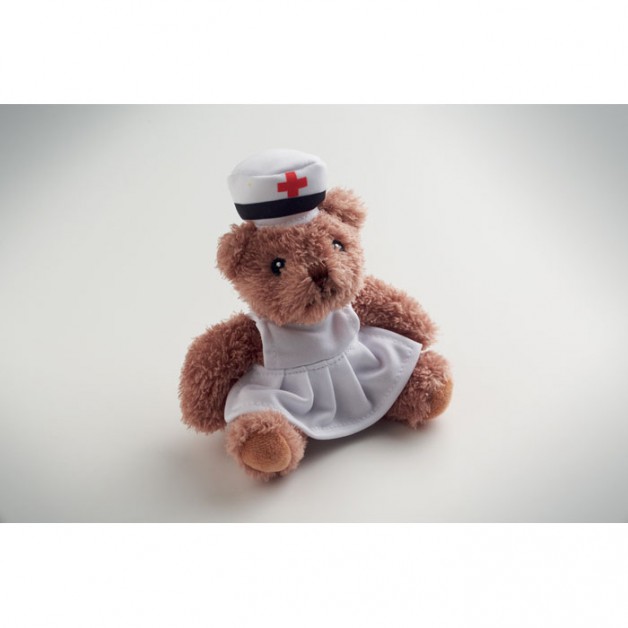 NURSE pliušinis meškiukas "Seselė"