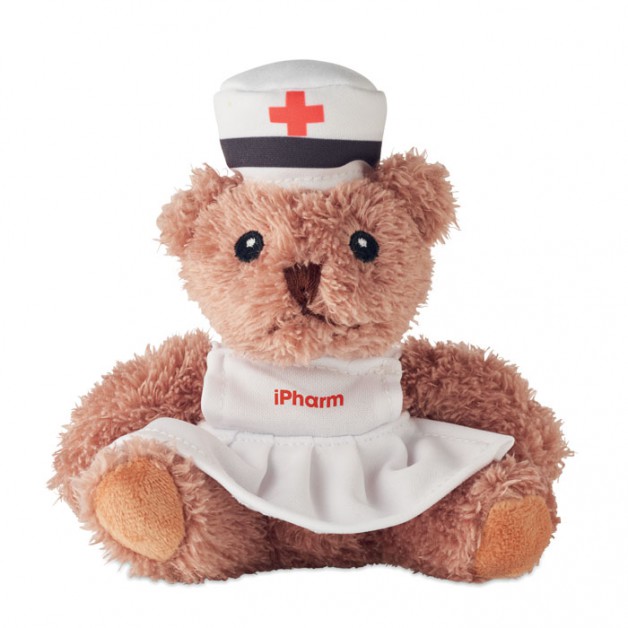 NURSE pliušinis meškiukas "Seselė"
