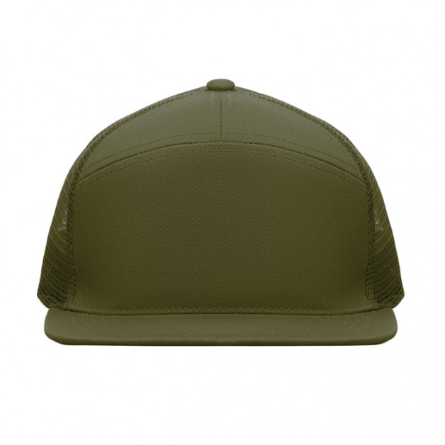 BEAD 7 panelių kepurė su plokščiu snapeliu, 235 g/m²