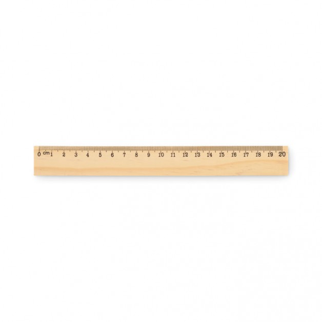 RULER20 medinė 20 cm liniuotė RULER20 medinė 20 cm liniuotė