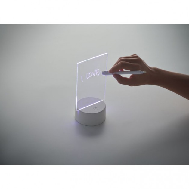 LEDMEMO užrašų lenta su LED apšvietimu LEDMEMO užrašų lenta su LED apšvietimu