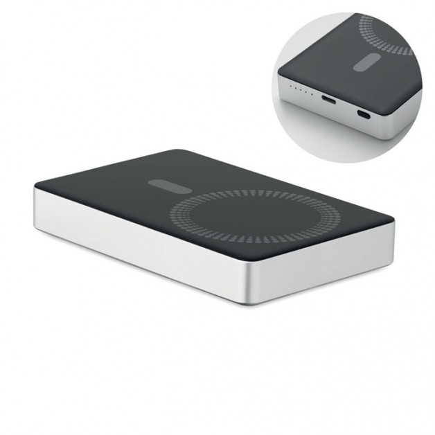 POWERMAG 10 000 mAh perdirbto aliuminio išorinė baterija (power bank įkroviklis), 15W PD POWERMAG 10 000 mAh perdirbto aliuminio išorinė baterija (power bank įkroviklis), 15W PD