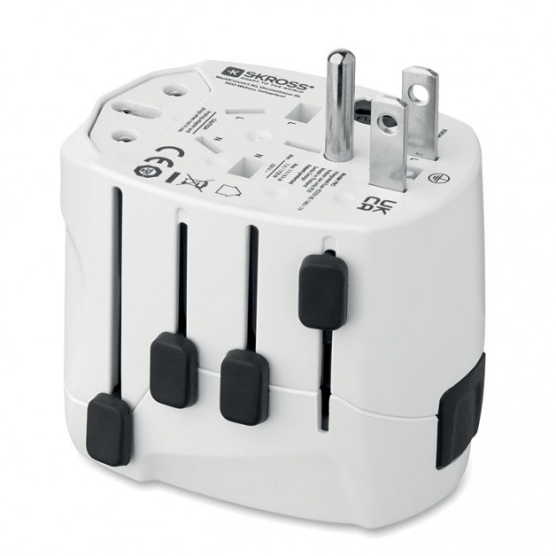 SKROSS® PRO 3 pole kelioninis adapteris
