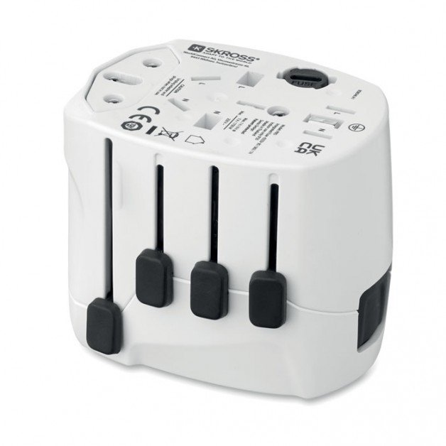 SKROSS® PRO 3 pole kelioninis adapteris