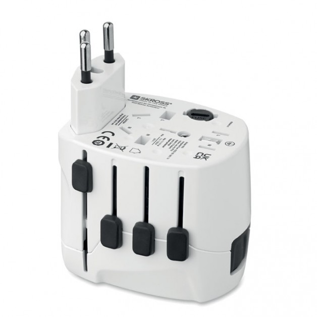 SKROSS® PRO 3 pole kelioninis adapteris