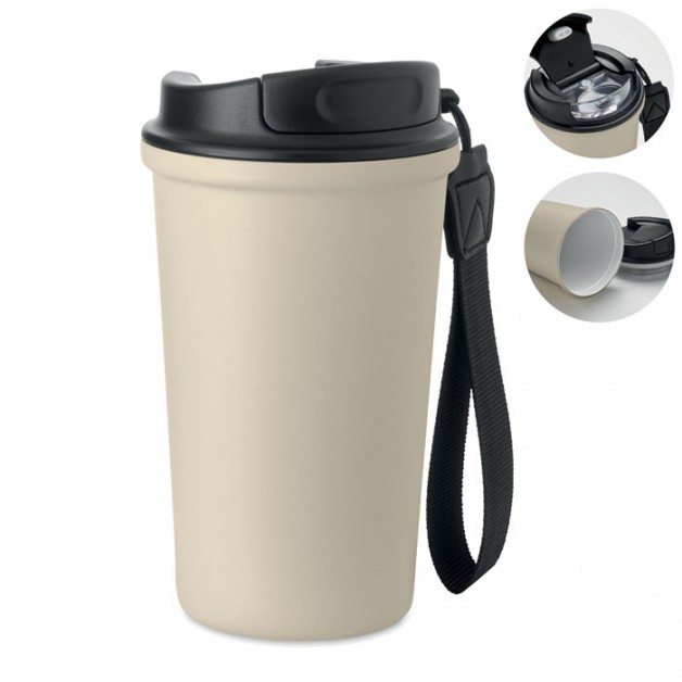 NAKANO kelioninis puodelis su keramikiniu vidiniu sluoksniu, 400ml NAKANO kelioninis puodelis su keramikiniu vidiniu sluoksniu, 400ml