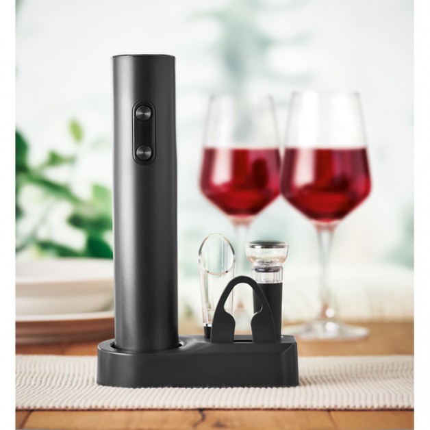 VINO SET elektrinis vyno atidarymo rinkinys VINO SET elektrinis vyno atidarymo rinkinys