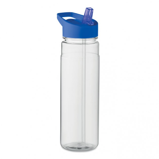 ALABAMA RPET sportinė gertuvė su PP kamšteliu ir šiaudeliu, 650 ml