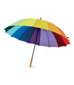BOWBRELLA 27 colių skėtis, vaivorykštės spalvų