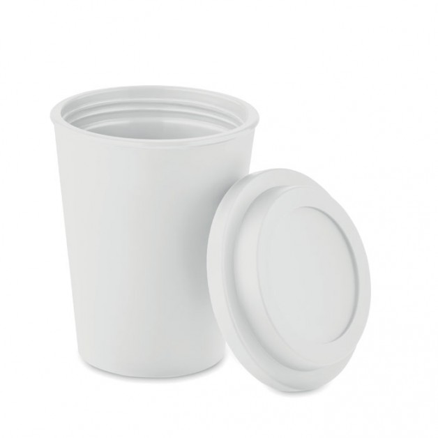 SORA dvisienis kelioninis puodelis iš PP plastiko, 300 ml