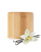 GIZA natūrali žvakė bambukiniame indelyje 160 gr, vanilės kvapas