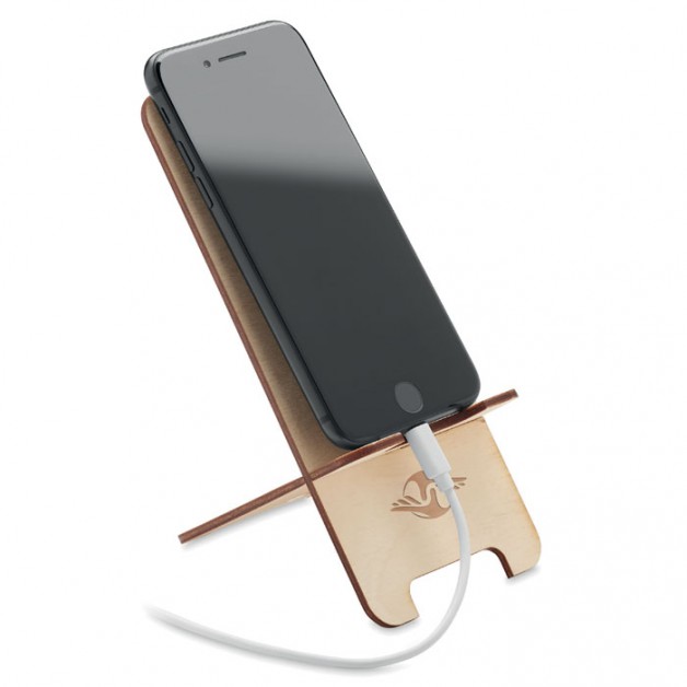 GROUW STAND beržo medienos mobiliojo telefono stovas