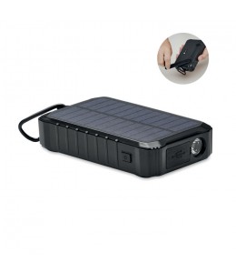 DYA solar dynamo 8000 mah išorinė baterija (power bank įkroviklis) su saulės baterijos panele ir LE